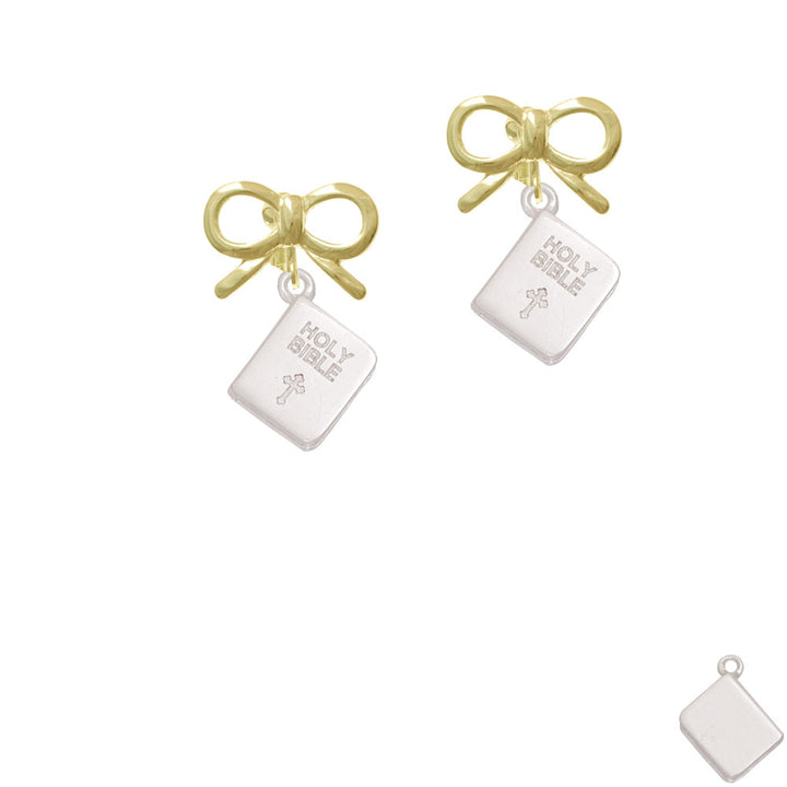 Holy Bible Crystal Clip On Earrings Image 10