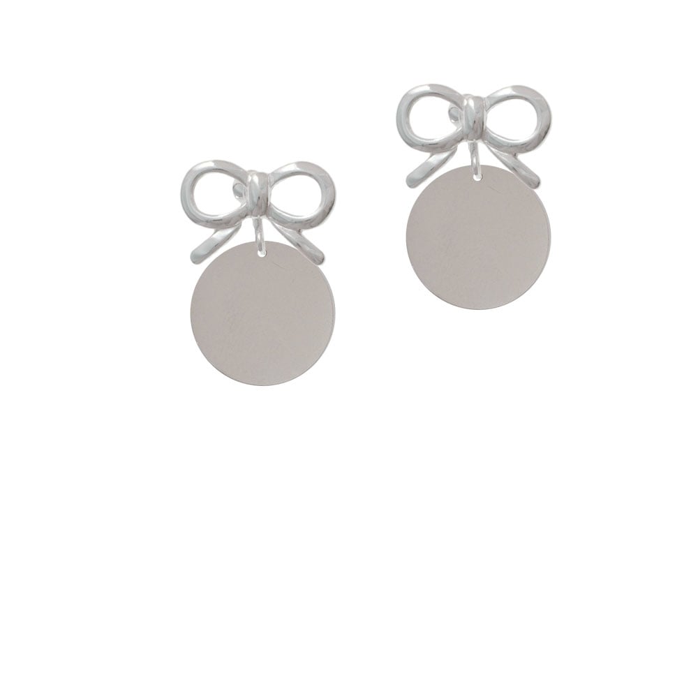 1.3" Blank Cross Crystal Clip On Earrings Image 9