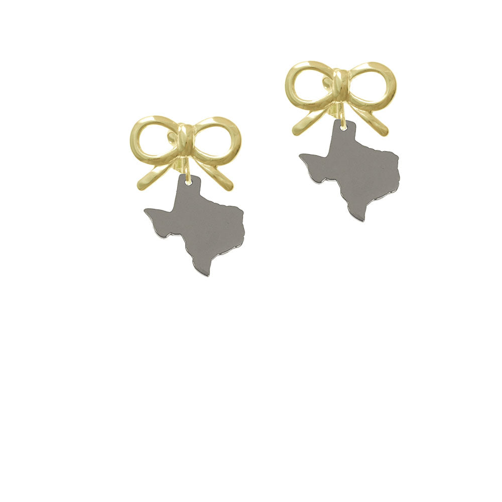 Blank Texas 2/3" Crystal Clip On Earrings Image 10