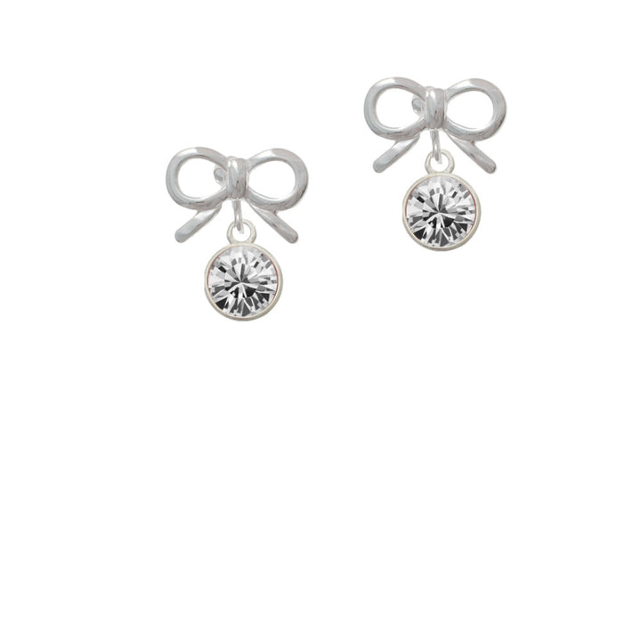 10mm Clear Crystal Drop Crystal Clip On Earrings Image 9