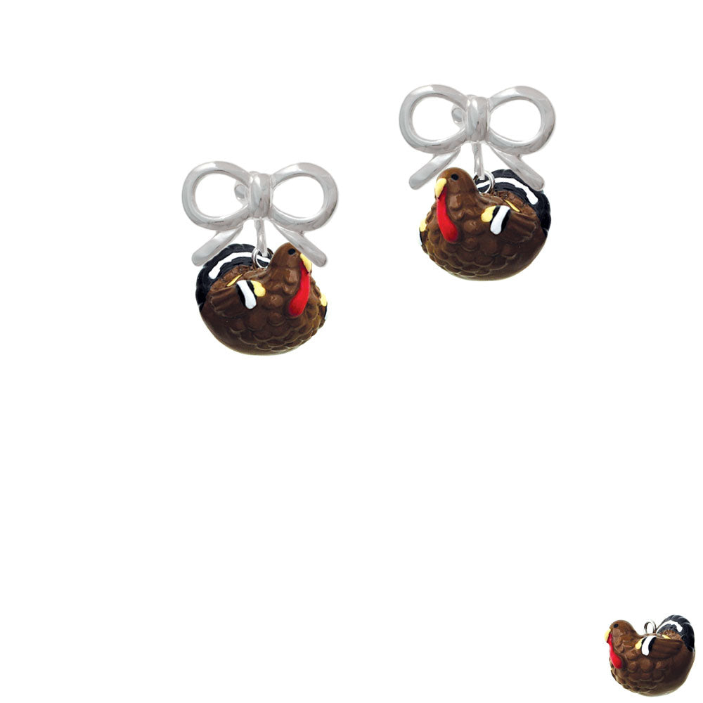 Resin Turkey Crystal Clip On Earrings Image 9