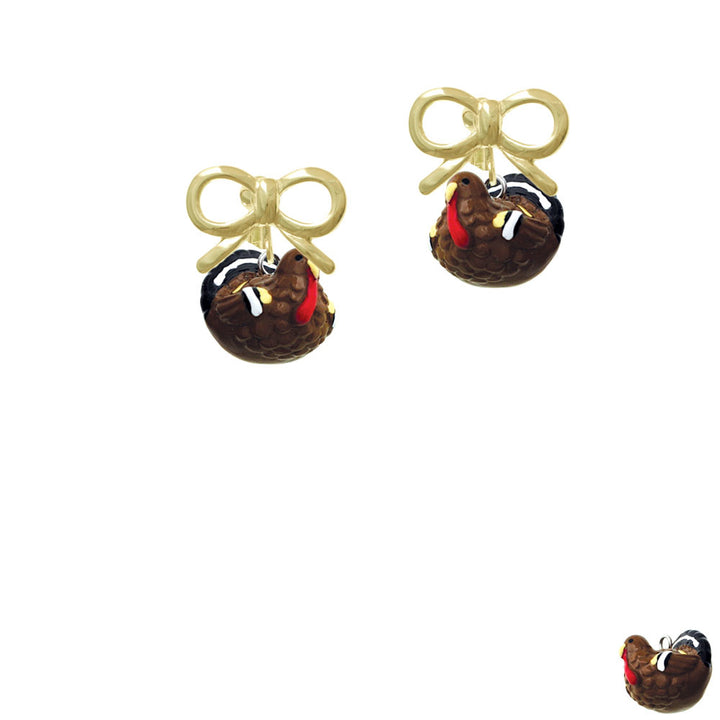 Resin Turkey Crystal Clip On Earrings Image 10