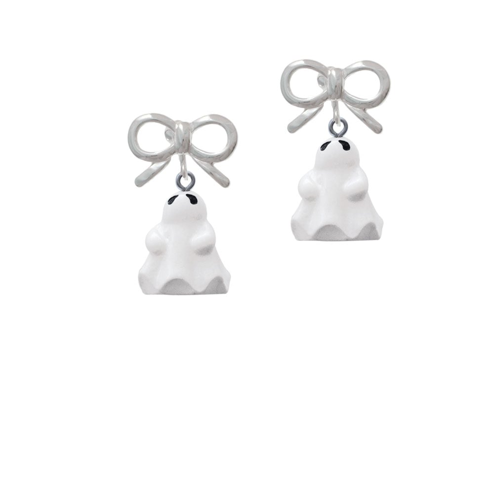 Resin Ghost Crystal Clip On Earrings Image 9