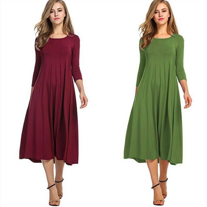 Round Neck Big Dress Image 1