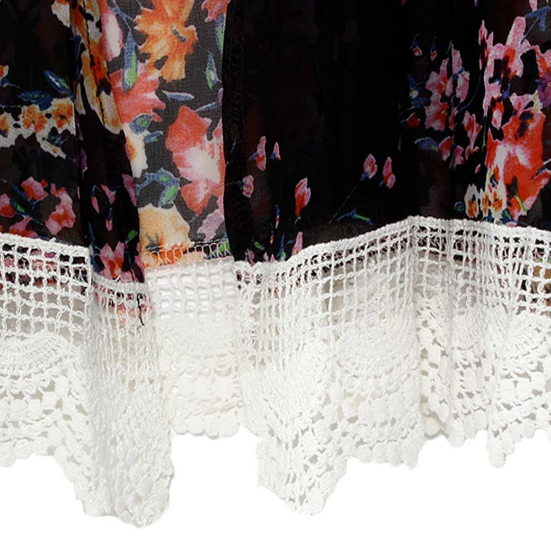 Printed Lace Stitching Shawl Image 8