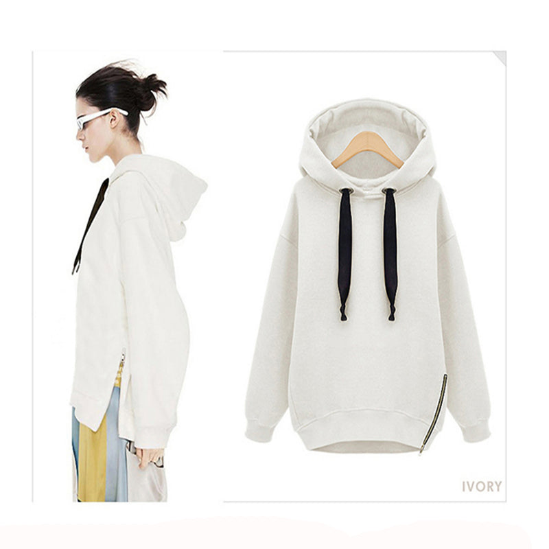 Hooded Large Size Thick Sweater Image 1
