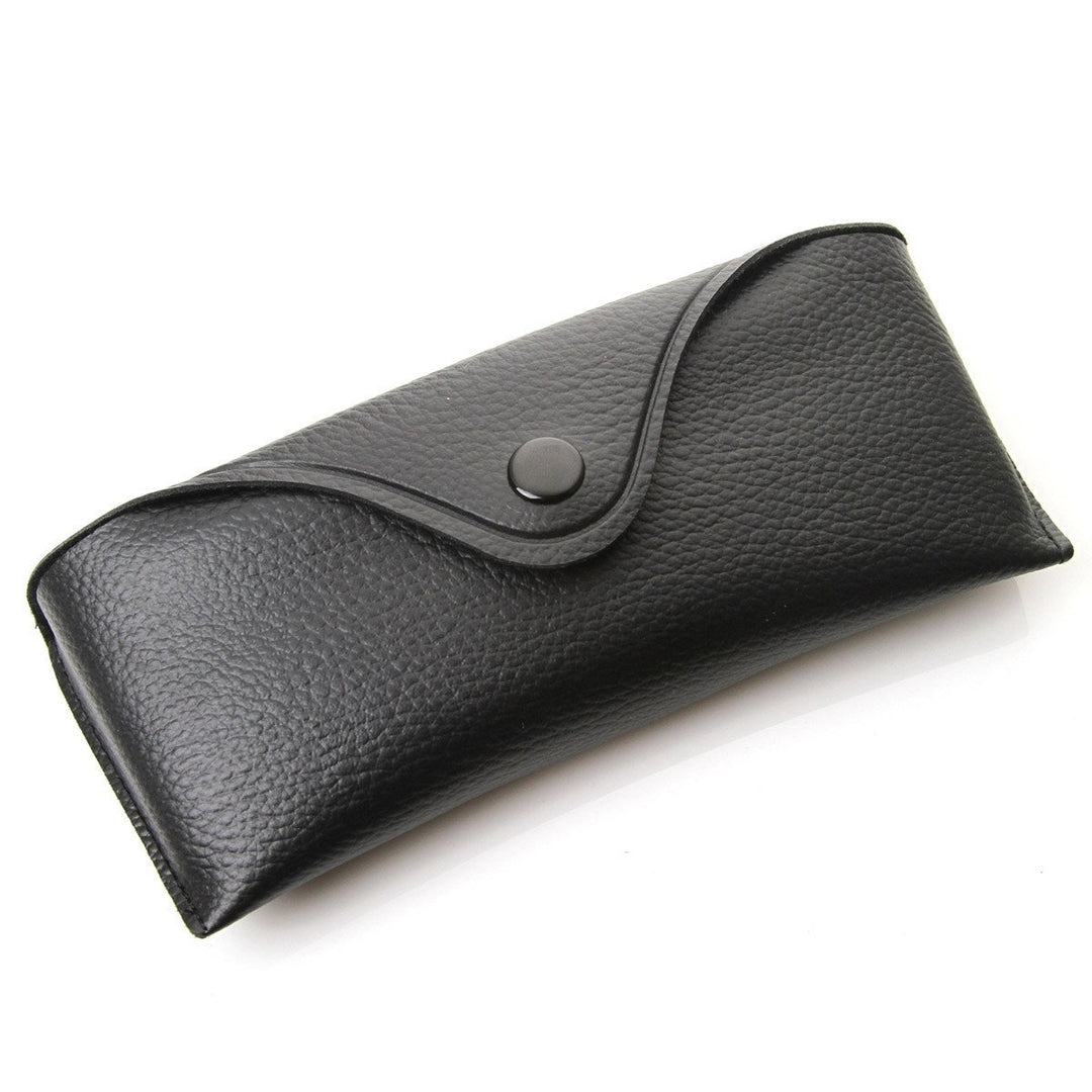 Retro Vinyl Protective Hard Sunglass Eyewear Case w/ Snap Closure Image 1