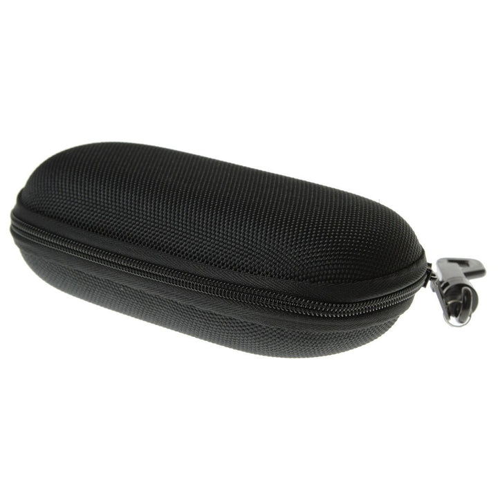 Zipper Capsule Sunglass Eyewear Case Nylon w/ Key Chain Image 2