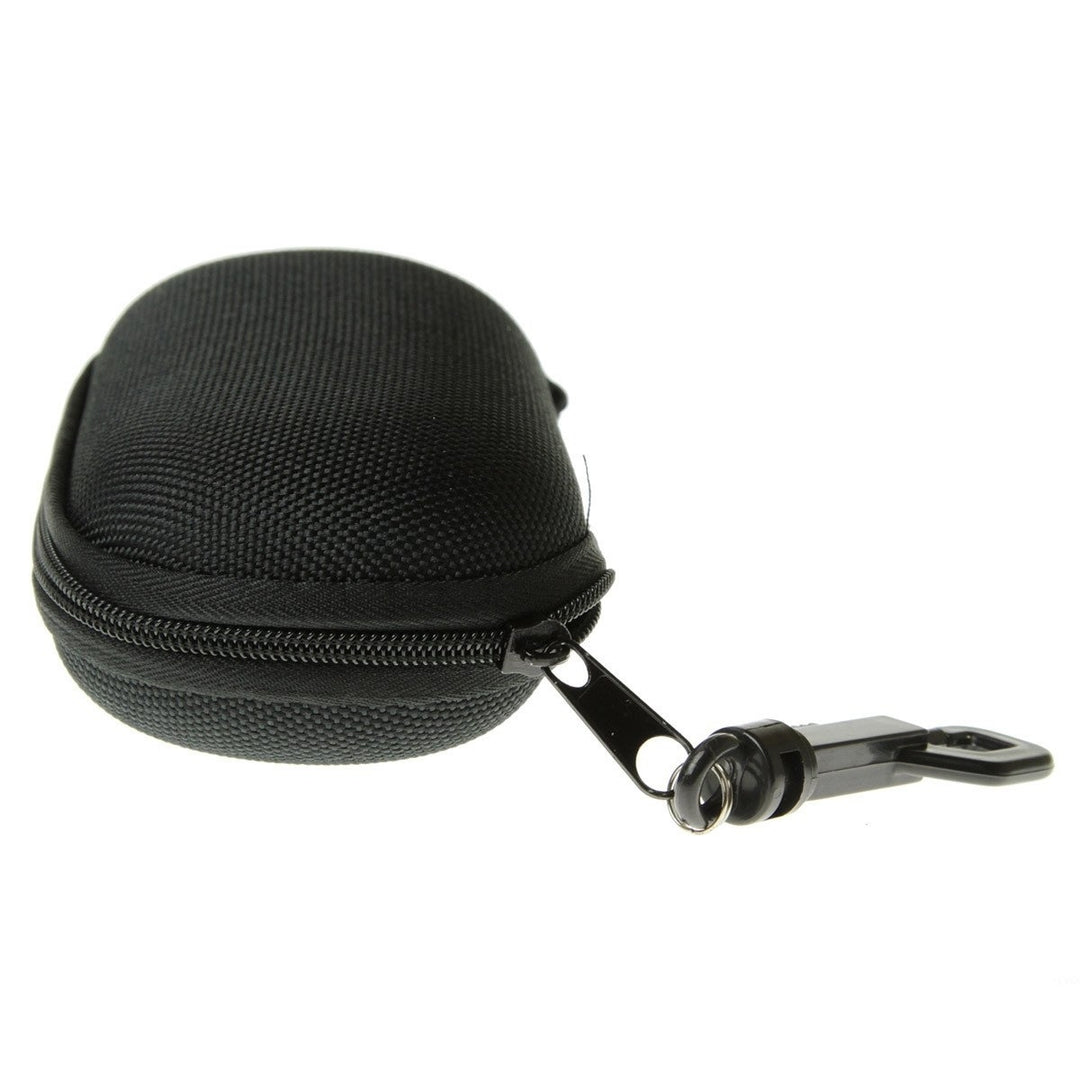 Zipper Capsule Sunglass Eyewear Case Nylon w/ Key Chain Image 3
