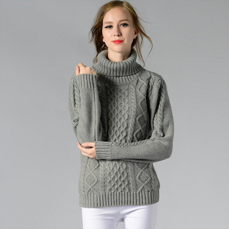 High-Necked Knit Sweater Primer Shirt Image 3
