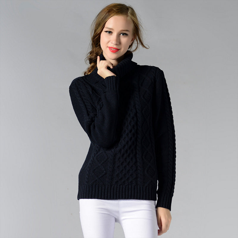 High-Necked Knit Sweater Primer Shirt Image 4