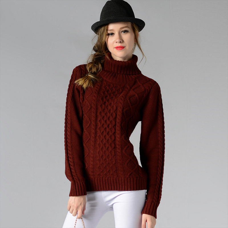 High-Necked Knit Sweater Primer Shirt Image 2