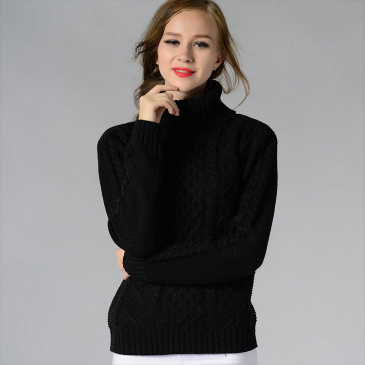 High-Necked Knit Sweater Primer Shirt Image 6