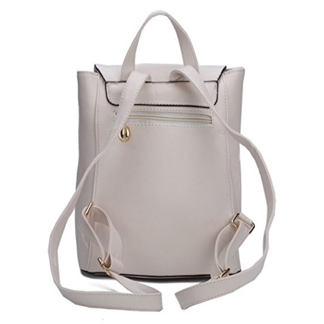 Casual Purse Fashion School Leather Backpack Shoulder Bag Mini Backpack for Image 4
