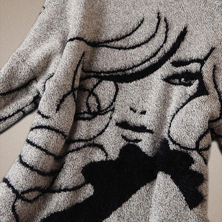 Beautiful Knitted Sweater Cardigan Image 4