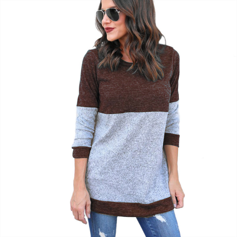 Sexy Stitching Sweater Image 4