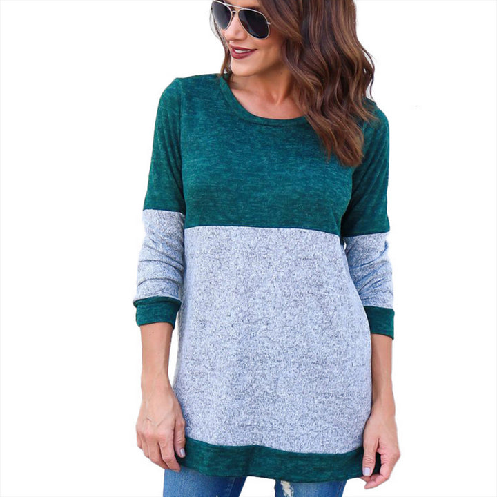 Sexy Stitching Sweater Image 3