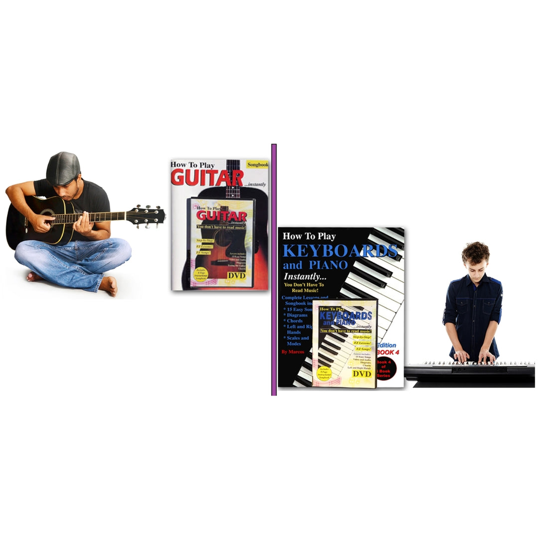 Learn How to Play Guitar or Keyboard/Piano-DVD and Booklet Set Image 4