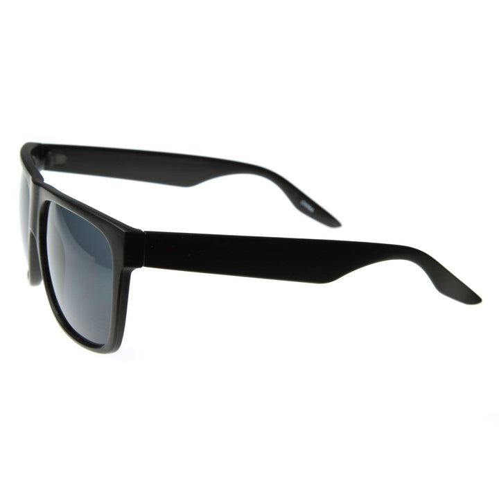 Casual Shades Menswear Plastic Flat Top Horn Rimmed Style Sunglasses Eyewear Image 3