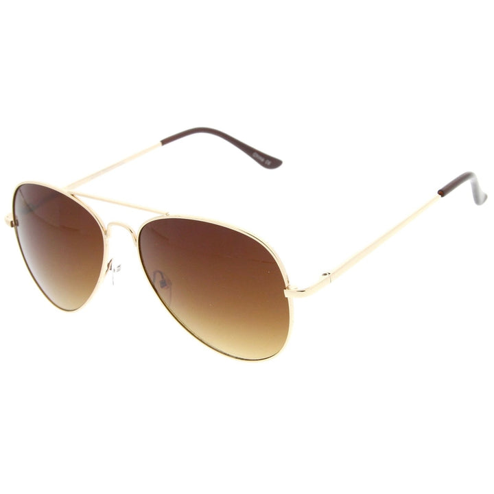 Classic Metal Aviator Sunglasses UV Protection 60mm Lens Durable Frame Image 4