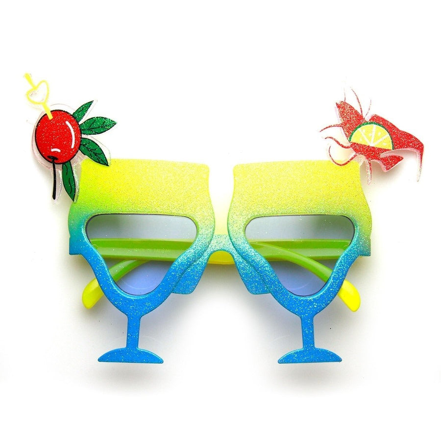 Cocktail Party Sunglasses Novelty Drink Design UV400 Protection Summer Fun Image 1