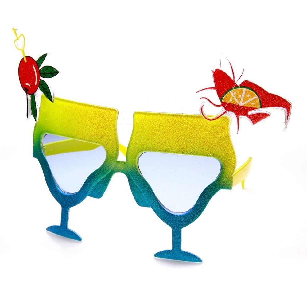 Cocktail Party Sunglasses Novelty Drink Design UV400 Protection Summer Fun Image 2