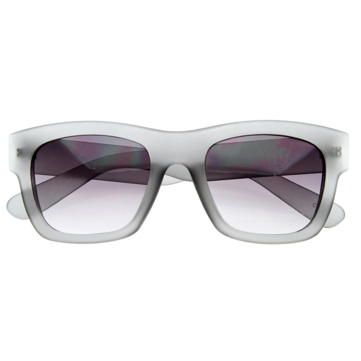 Designer Inspired Hispter Fashion Soft Finish Bold Horn Rimmed Sunglasses Image 4