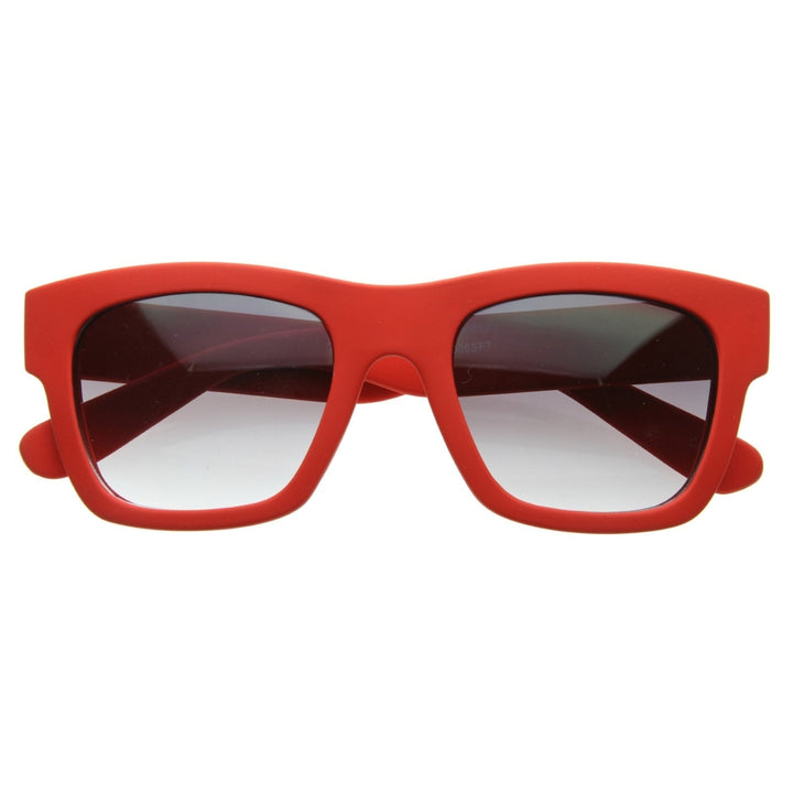 Designer Inspired Hispter Fashion Soft Finish Bold Horn Rimmed Sunglasses Image 6