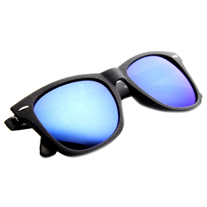 Journeyman Sunglasses Horn Rimmed Flash Mirrored Lens 100% UV400 Protection 53mm Image 4