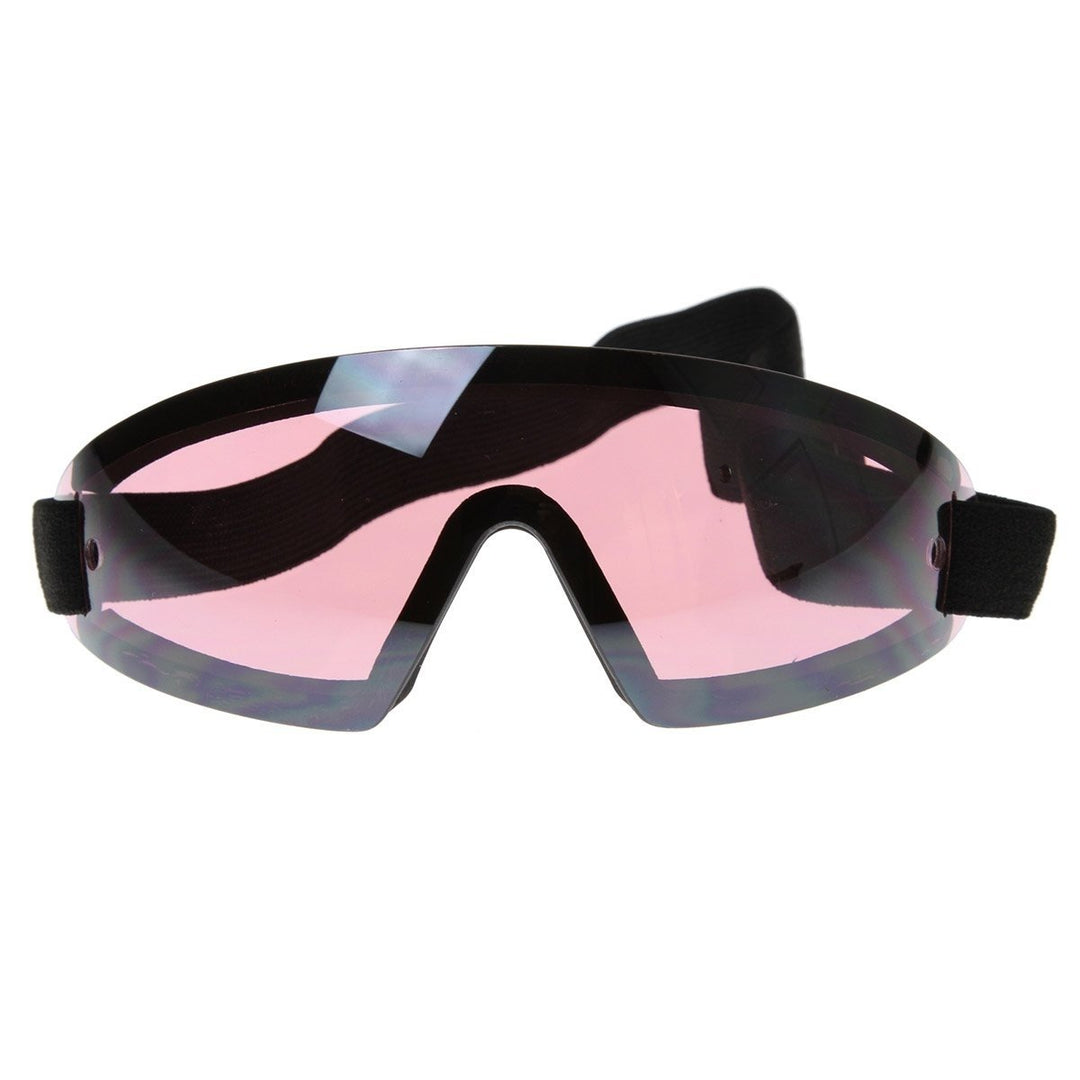 Frameless Protective Eyewear UV400 Sports Shield Goggles Adjustable Strap Lightweight Image 2