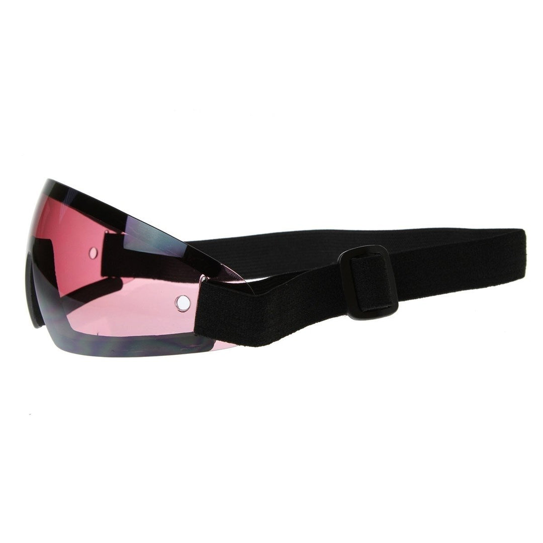 Frameless Protective Eyewear UV400 Sports Shield Goggles Adjustable Strap Lightweight Image 3