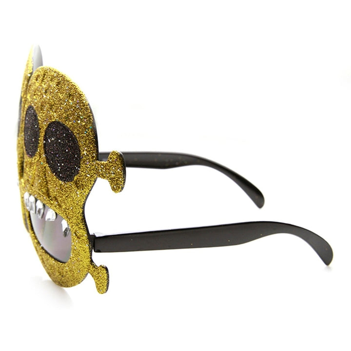 Frankenstein Monster Day of the Dead Sunglasses Glitter Teeth Costume Shades Image 3