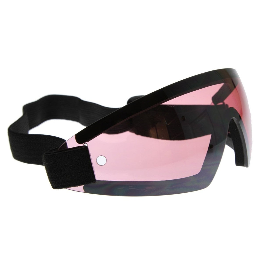 Frameless Protective Eyewear UV400  Sports Shield Goggles with Adjustable Strap Image 4