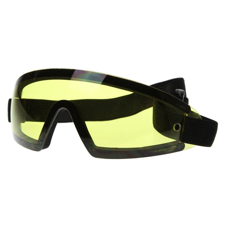 Frameless Protective Eyewear UV400  Sports Shield Goggles with Adjustable Strap Image 4