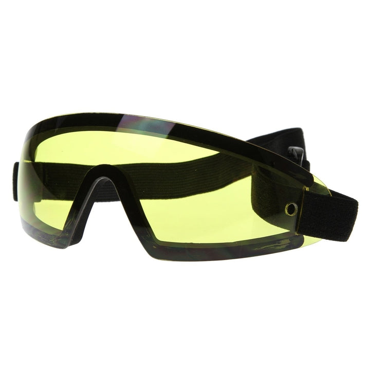 Frameless Protective Eyewear UV400 Sports Shield Goggles Adjustable Strap Lightweight Image 4