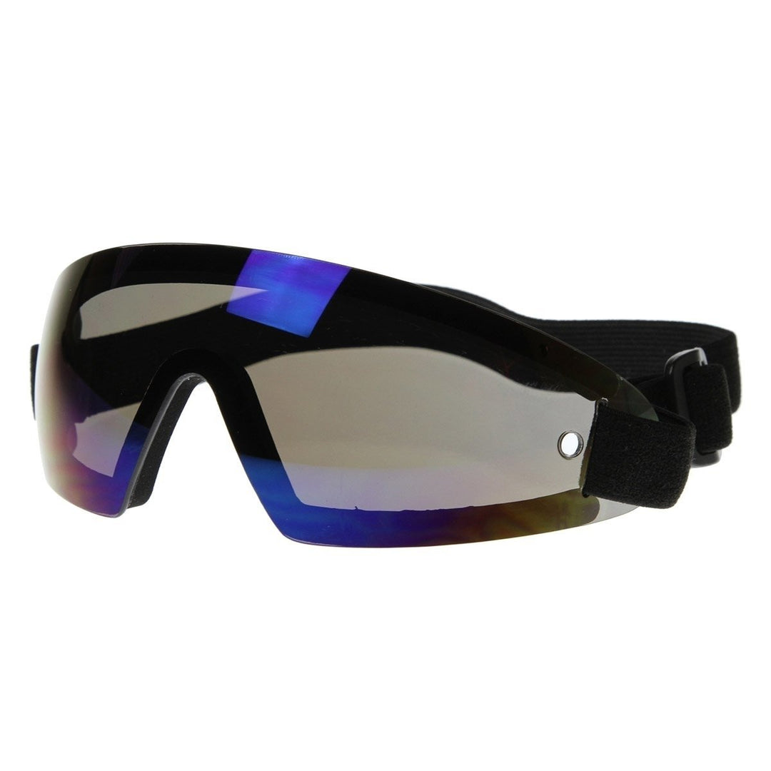 Frameless Protective Eyewear UV400  Sports Shield Goggles with Adjustable Strap Image 6