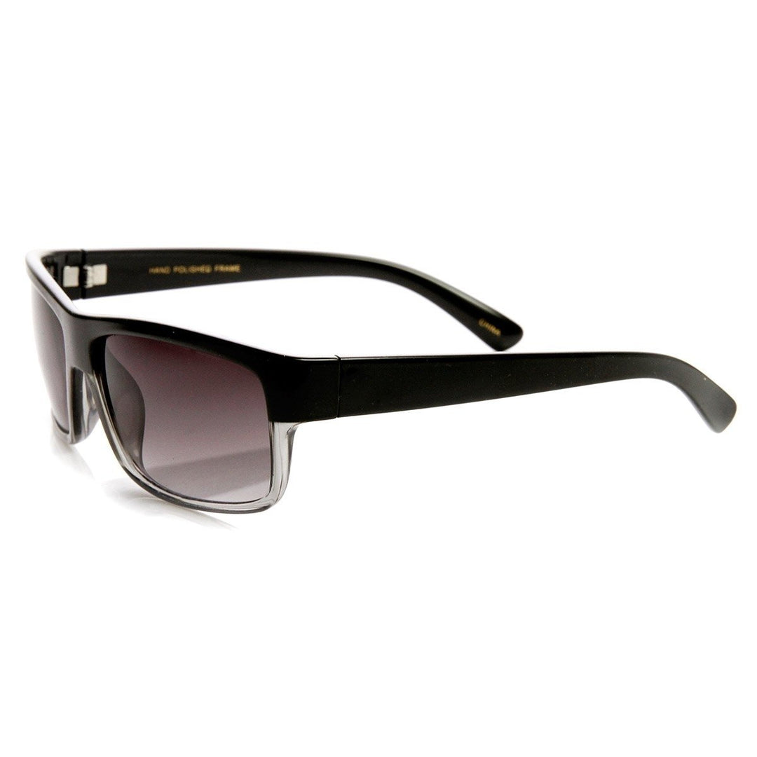 Modern Rectangular Sports Sunglasses UV400 Protection Plastic Frame Male Style Image 4