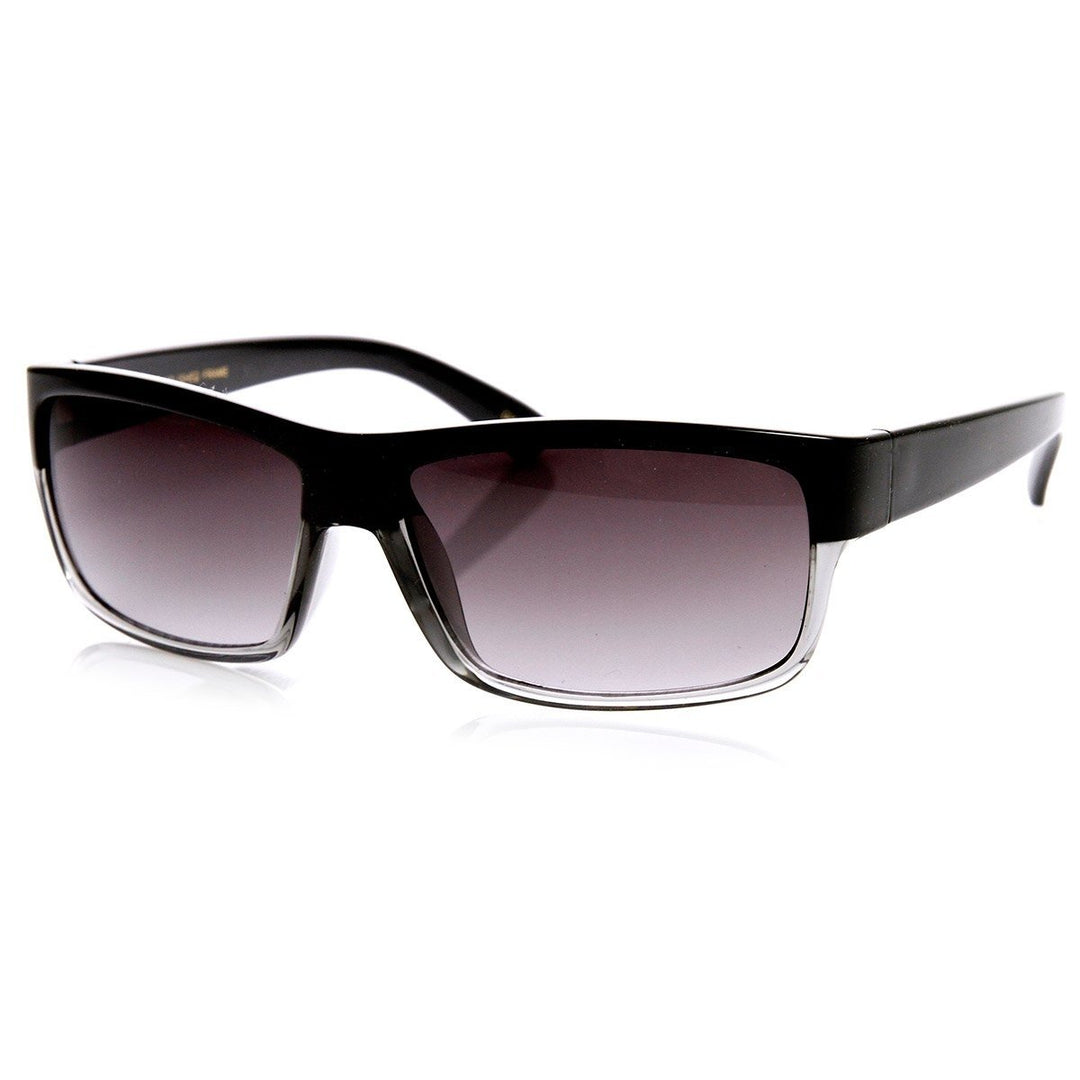 Modern Rectangular Sports Sunglasses UV400 Protection Plastic Frame Male Style Image 4