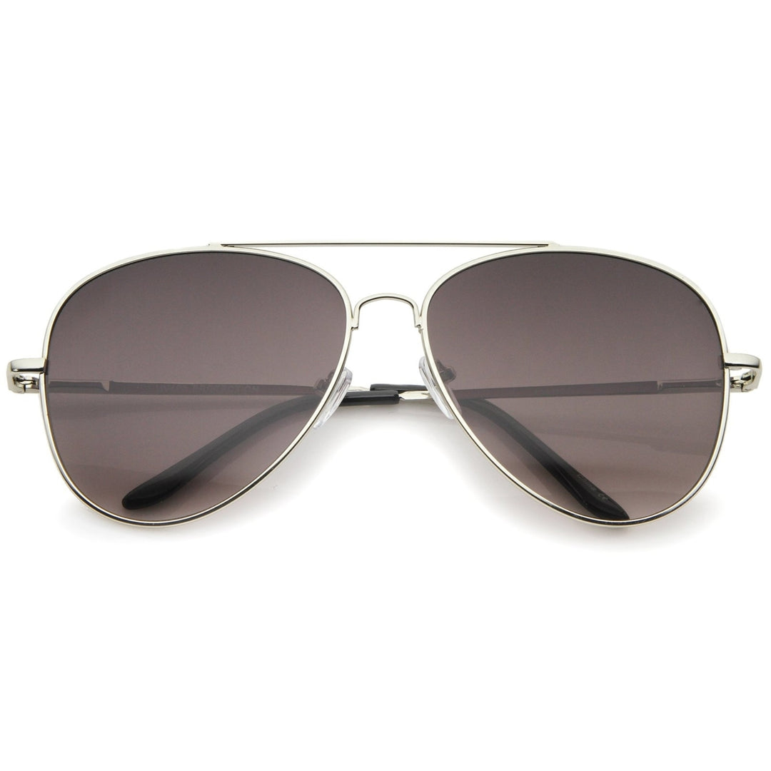 Large Classic Full Metal Teardrop Aviator Sunglasses 60mm UV400 Lenses Image 4