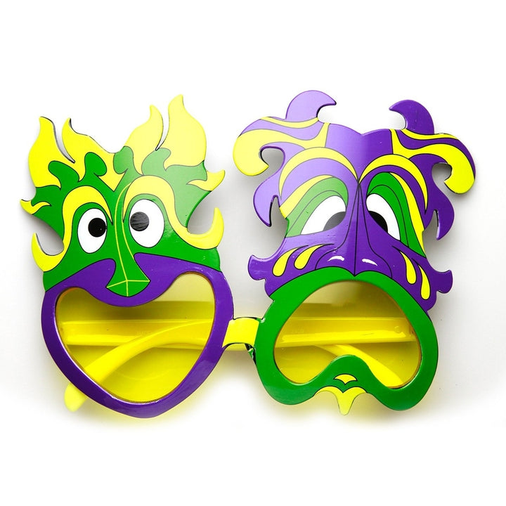 Mardi Gras Comedy Tragedy Mask Novelty Sunglasses Party Accessories Costume Image 4