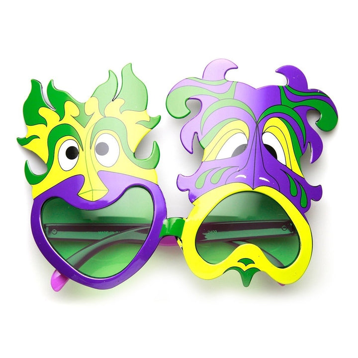 Mardi Gras Comedy Tragedy Mask Novelty Sunglasses Party Accessories Costume Image 6