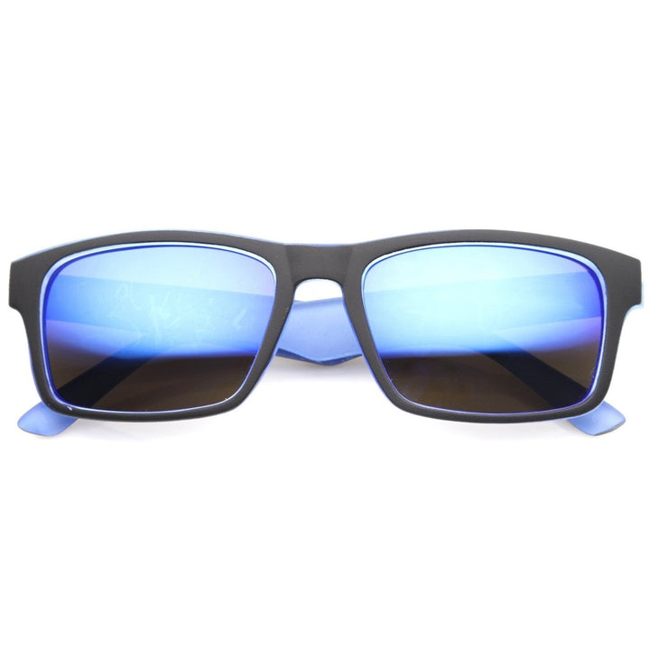 Mens Sport Sunglasses With UV400 Protected Mirrored Lens Image 4