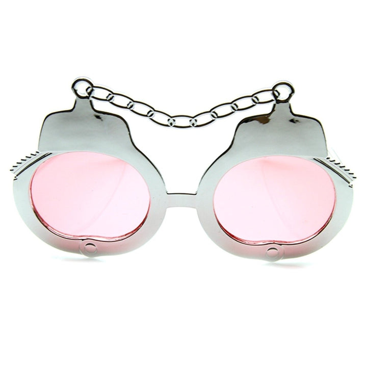 Metallic Handcuff Cuffs Bachelorette Wedding Party Sunglasses Image 1