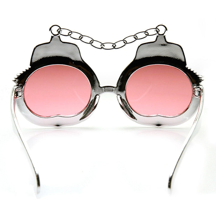 Metallic Handcuff Cuffs Bachelorette Wedding Party Sunglasses Image 4