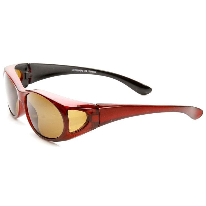 Polarized Cover Fit On Overlap Full Protection Sunglasses Image 3