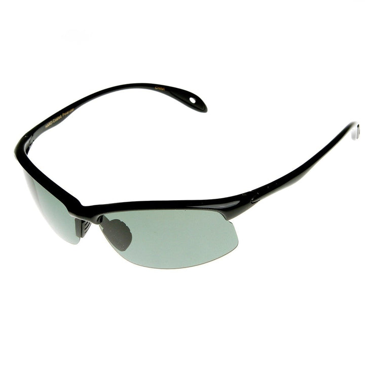 Polarized Lightweight Half Frame Action Sports Sunglasses UV Protection 63mm Lens Image 4