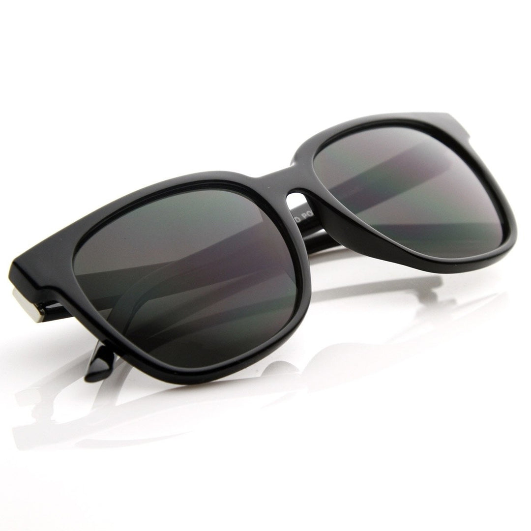 Retro Horned Rimmed Sunglasses Acetate Frame UV Protection 52mm Lens Width Image 4