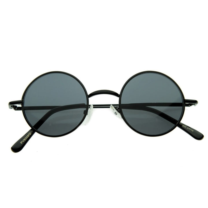 Small Round Metal Sunglasses Lennon Inspired Retro Vintage UV Protection 41mm Image 4