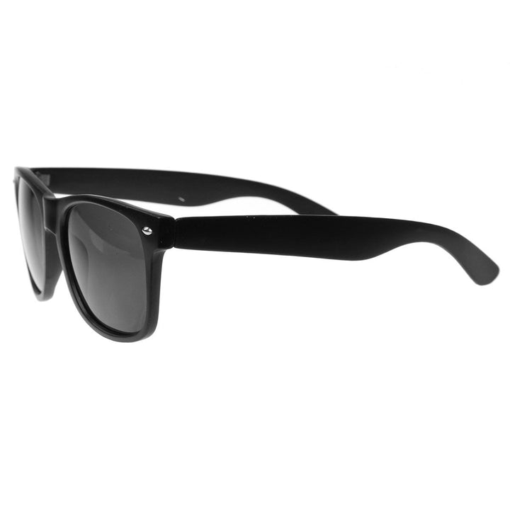 Matte Black Horn Rimmed Sunglasses Oversized Urban Style Gradient Lenses 52mm Image 3