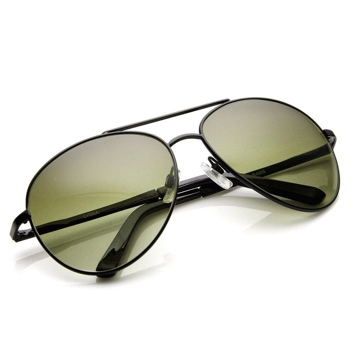 Unisex Round Metal Aviator Sunglasses UV400 Protection Various Colors 58mm Lens Image 4